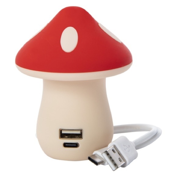 Other - Mushroom USB Rechargeable Power Bank, NIB🍄
